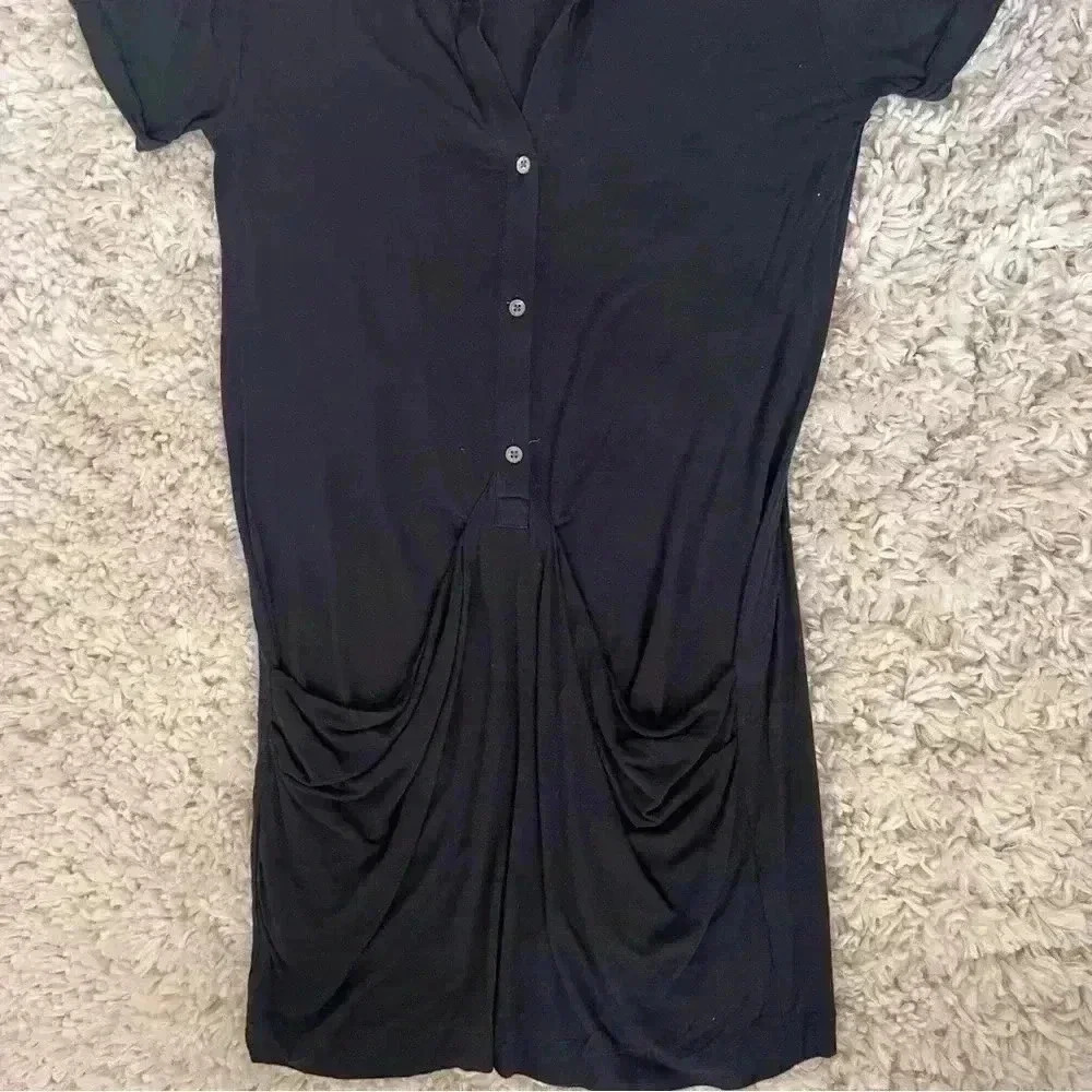 Theory Women’s Black Collar Dress - Picture 4 of 9